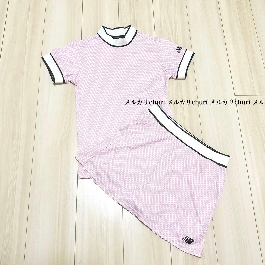 【ニューバランゴルフ】レディース 半袖ハイネックシャツスカートSETセットアップ