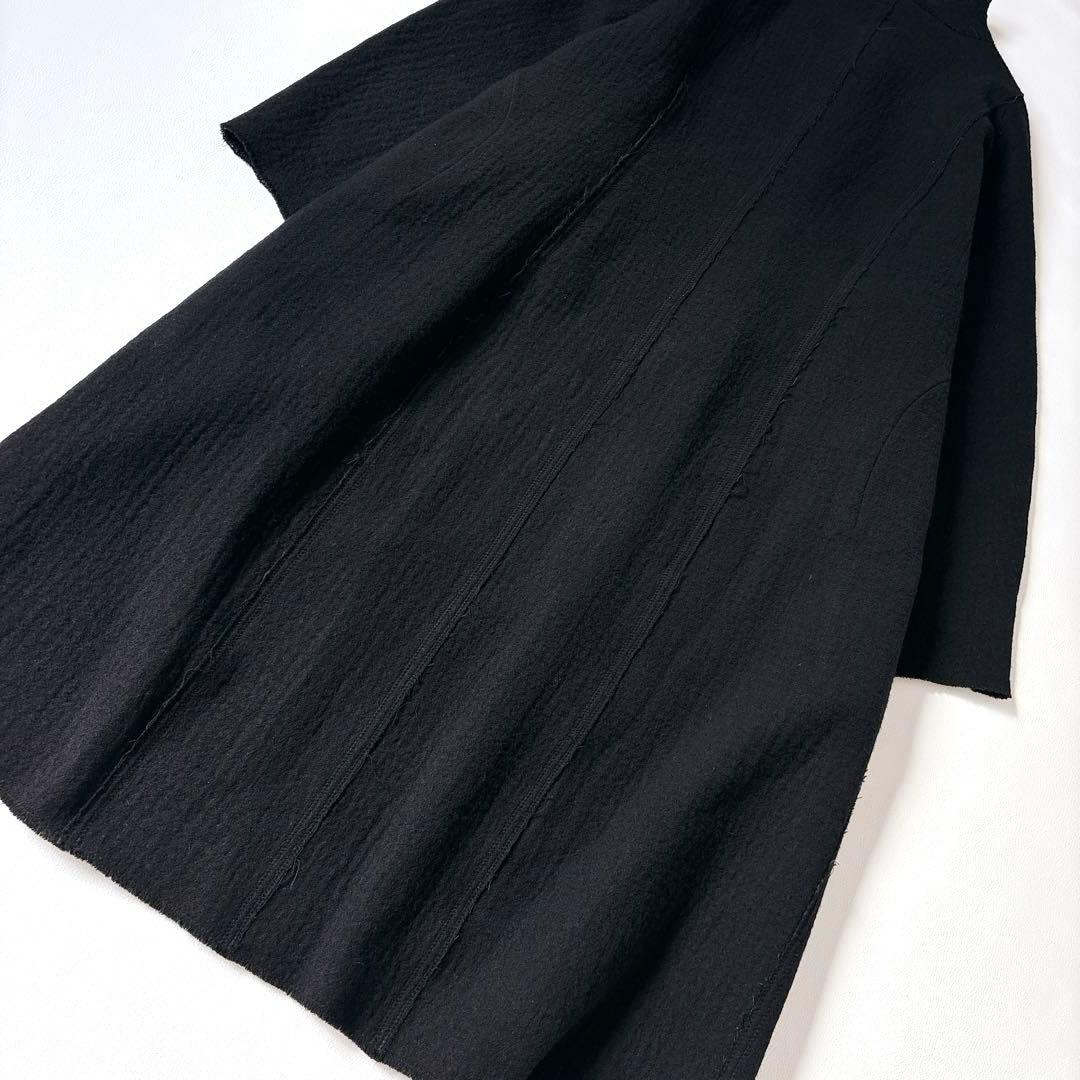 美品♡ババグーリ ウールカシミヤ ロングコート フリンジ 近年 M くるみボタン