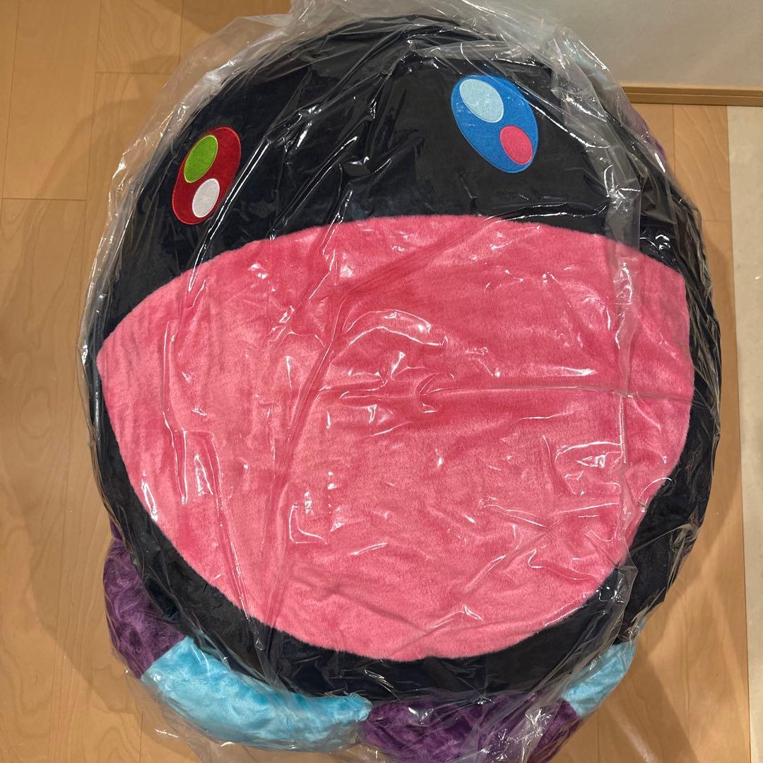 村上隆 kaikai kiki フラワークッション ブルーパープルネイビー2m