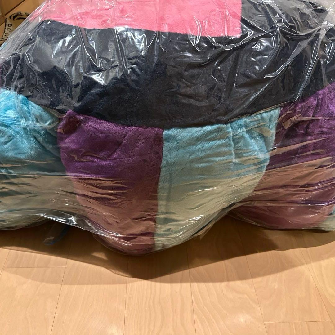 村上隆 kaikai kiki フラワークッション ブルーパープルネイビー2m