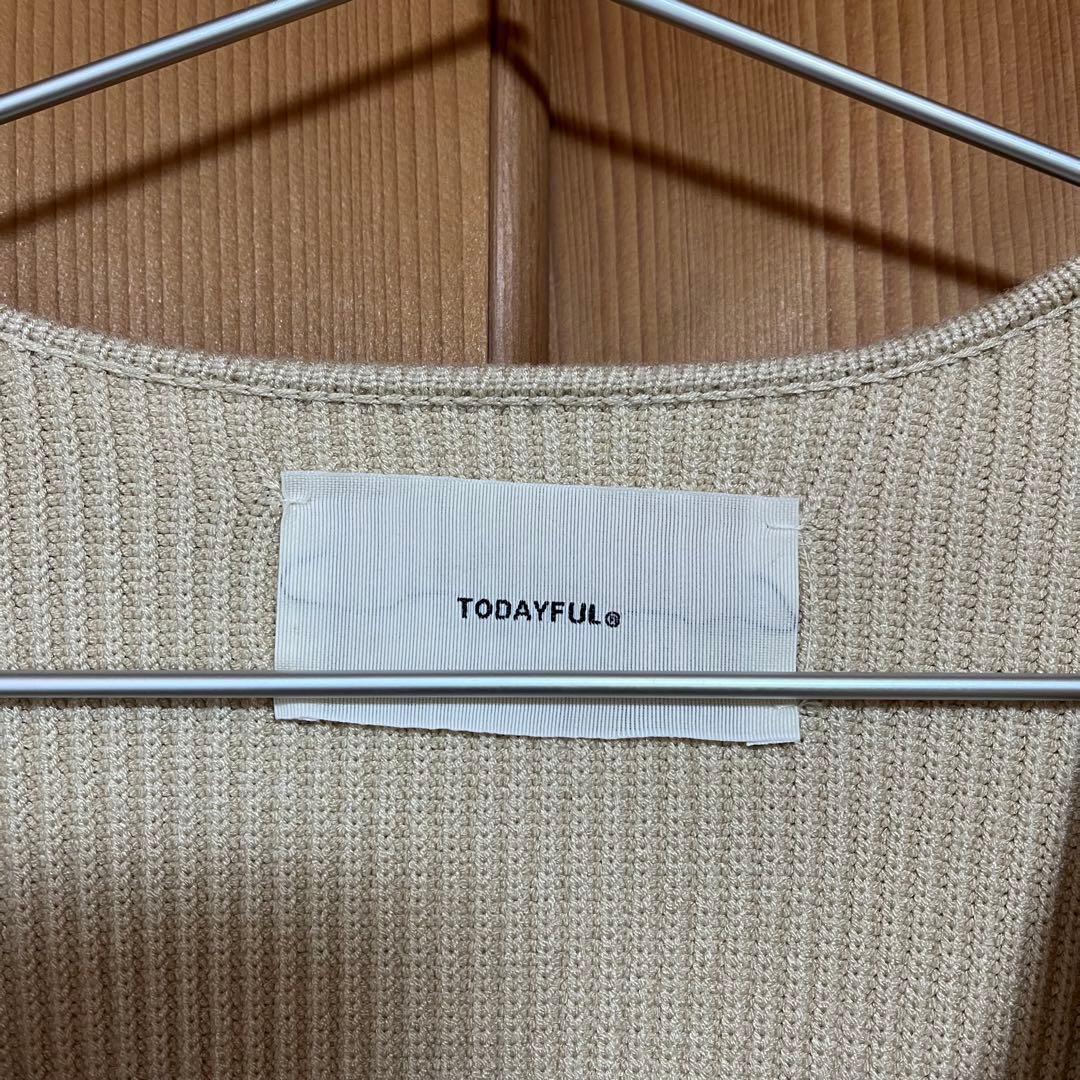 トップス todayful Slit Neck Knit