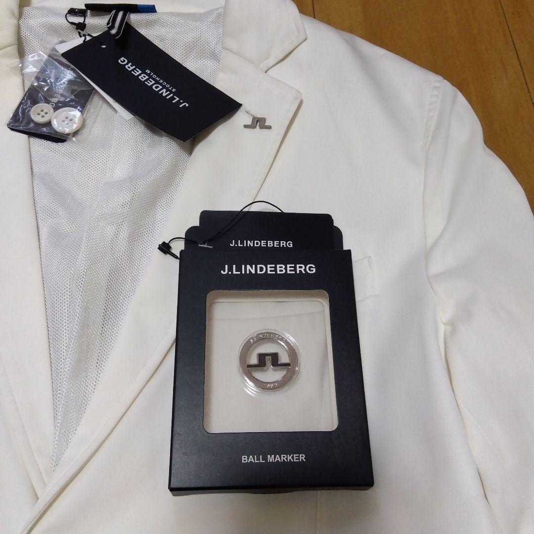 J. Lindeberg ホワイトジャケット 【Ｌ・４８】新品未使用 マーカー付