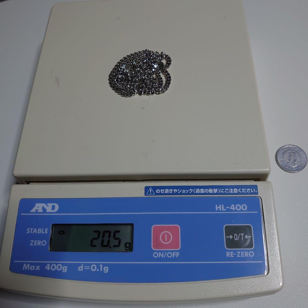 プラチナ2面シングル喜平‹PT850›20g 45cm ネックレス