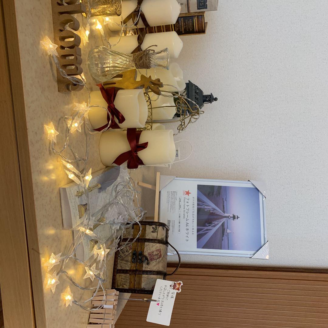 先月結婚式場 受付の飾りで１日使用しました。一式で購入できる方でお願いします。