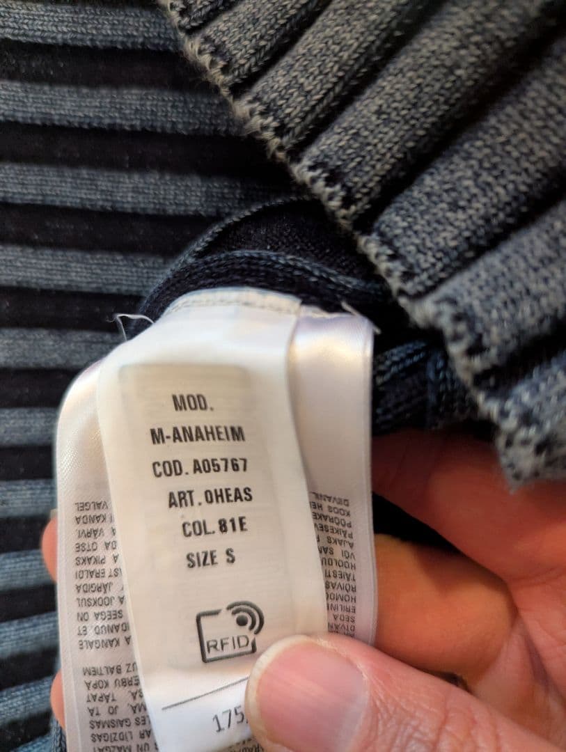 DIESEL 未使用美品 グレン期 メタルプレートリブトップス