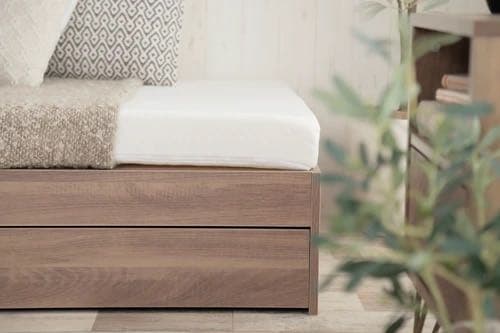 ヘッドレス収納付きベッド★マットレス付き★