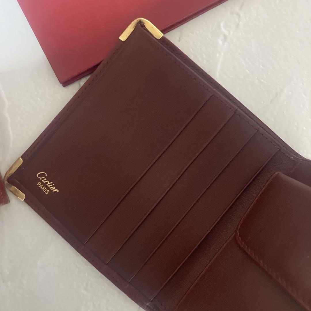 【未使用】カルティエCartierコンパクトウォレット　ミニ財布　折り財布