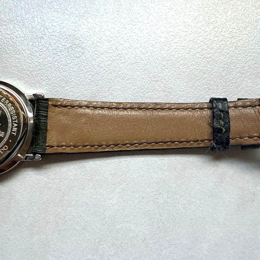 希少【未使用にちかい】エルメスセリエ 腕時計 オーストリッチ　革ベルト　稼働品