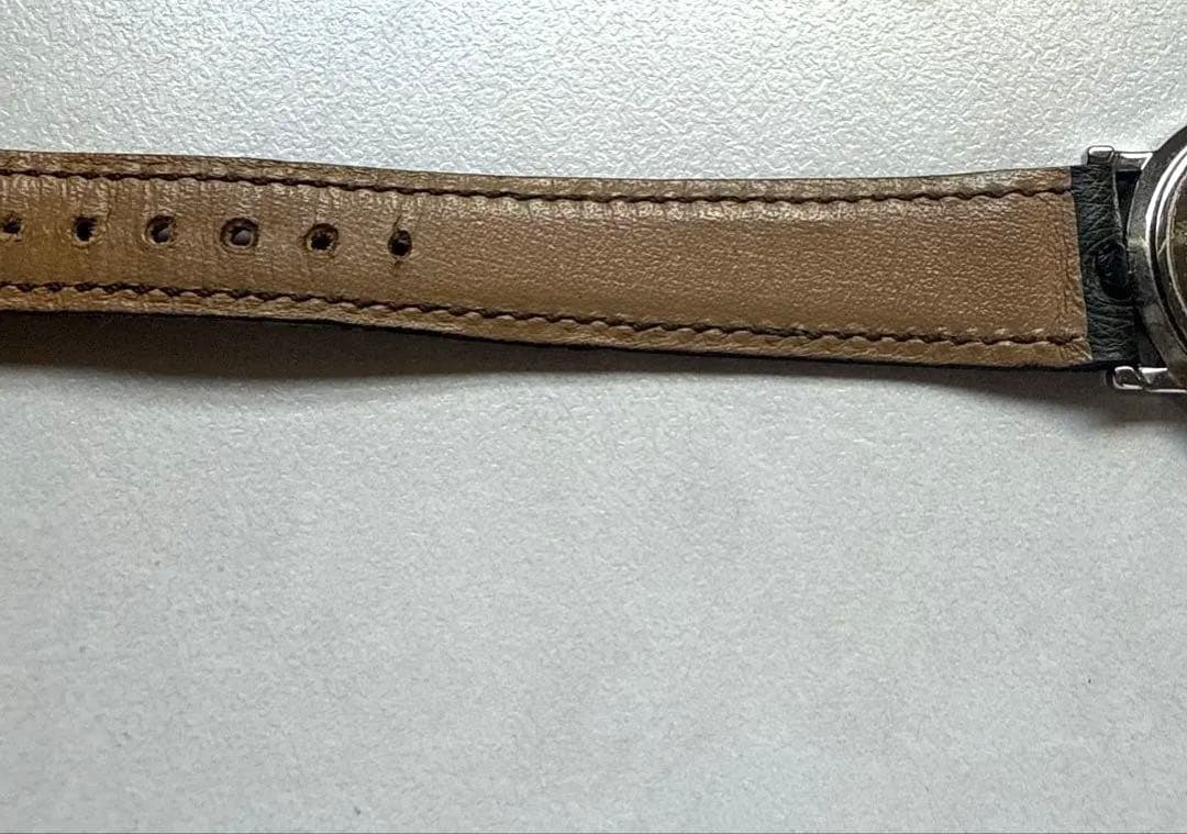 希少【未使用にちかい】エルメスセリエ 腕時計 オーストリッチ　革ベルト　稼働品