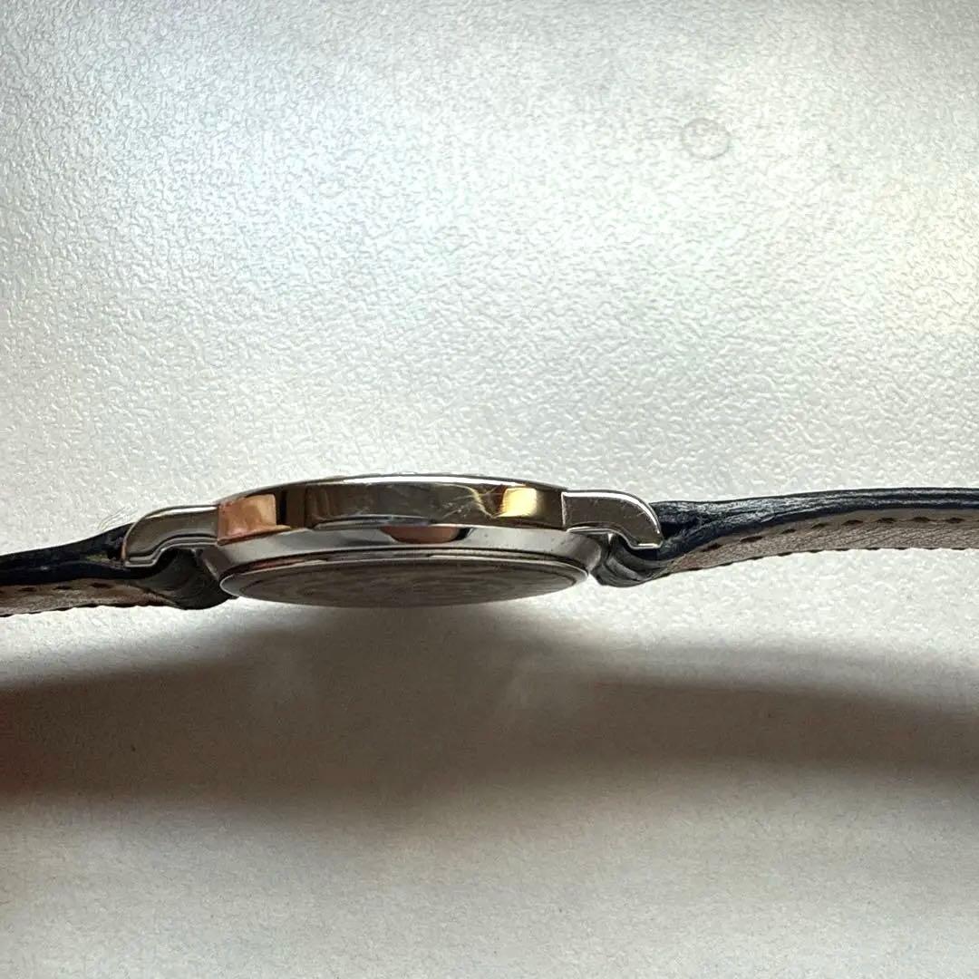 希少【未使用にちかい】エルメスセリエ 腕時計 オーストリッチ　革ベルト　稼働品