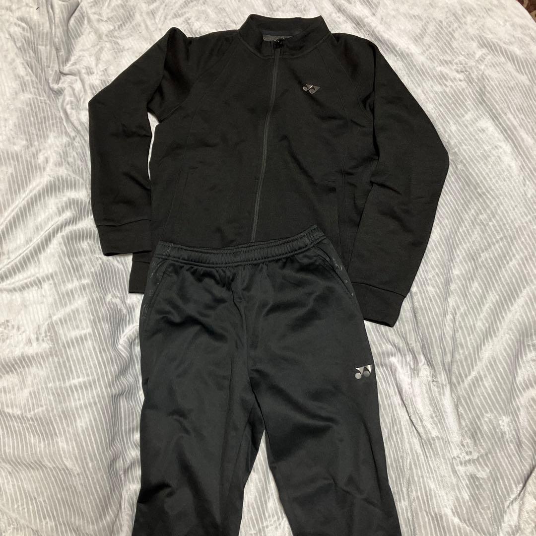 YONEX ブラックジャージ上下セット JP L
