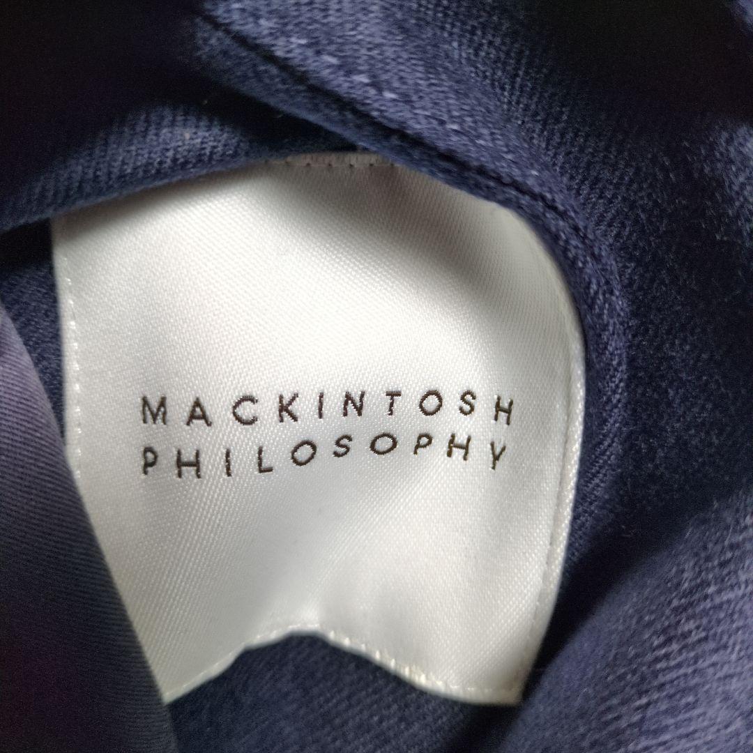 最終価格　ステンカラーコート（マッキントッシュフィロソフィー／リバーシブル／紺）