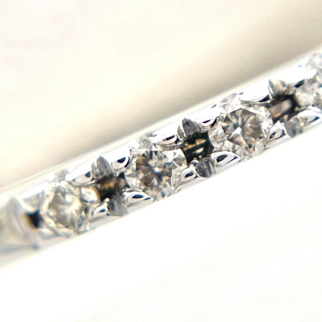 EAUD.4℃ 現行品 仕上げ済 ダイヤモンド ハーフエタニティ リング K10