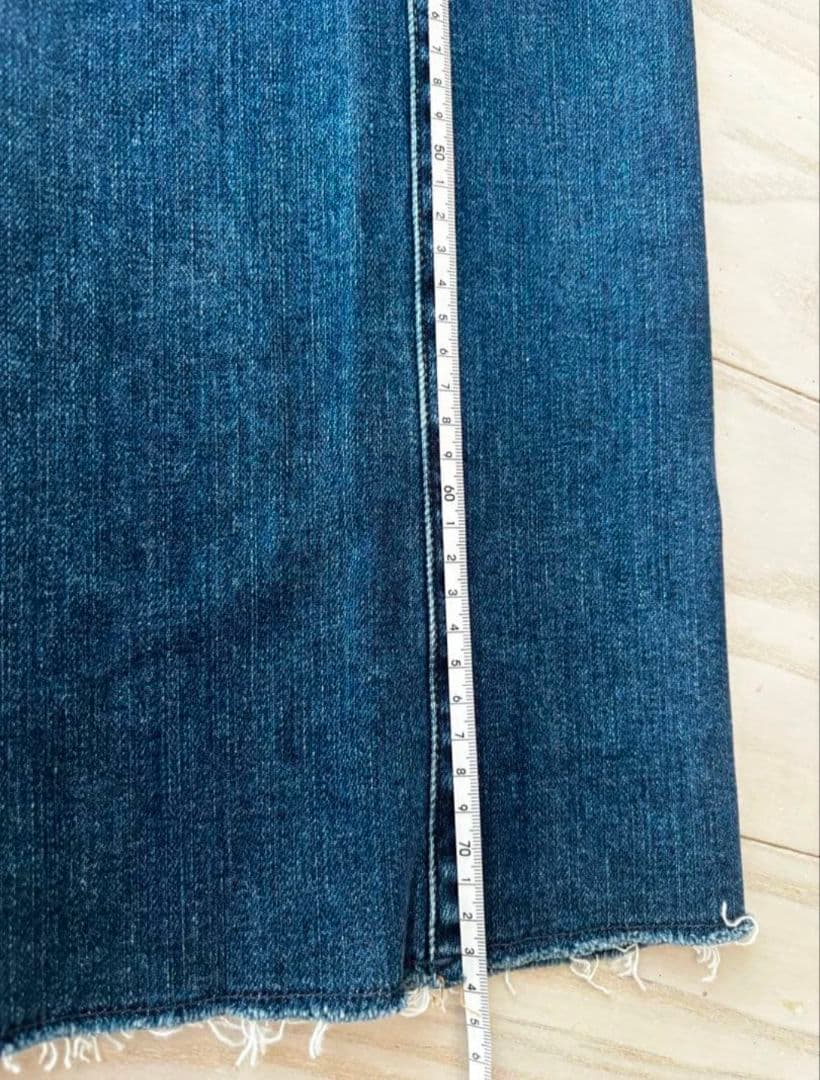 【RED CARD TOKYO×23区】デニム フレアパンツ　ミッドブルー