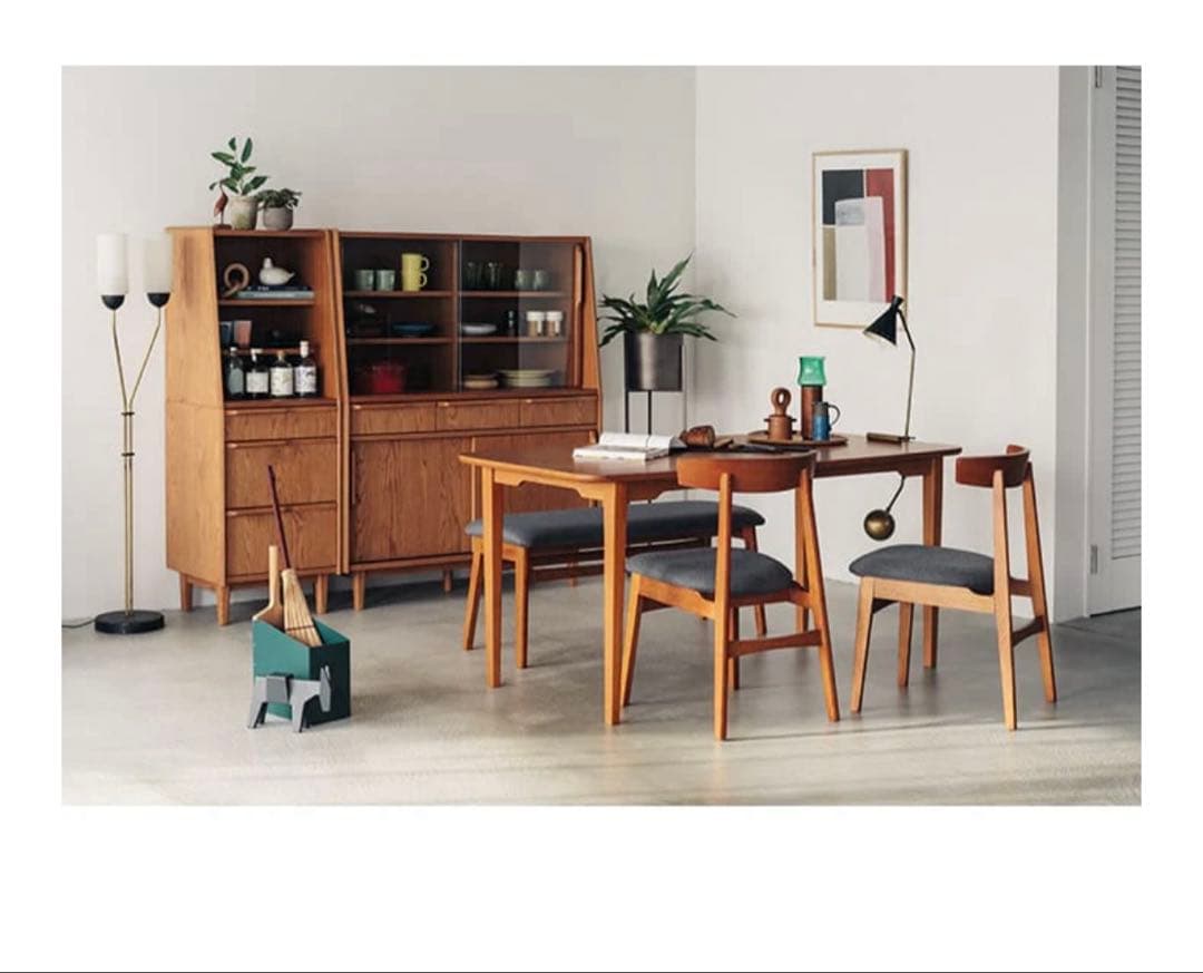 unico TOVE トーヴ カップボード 食器棚 W1200