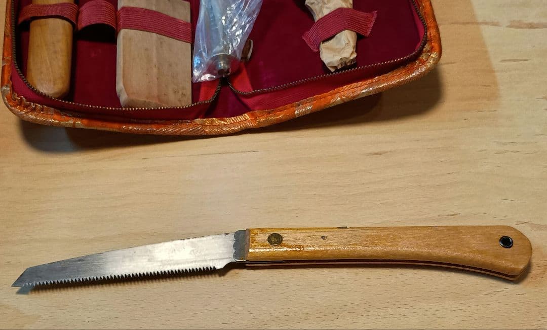 【希少】土佐豊国 華道具セット 5点 鋏 小刀 鉈 鋸 水揚げポンプ 生け花