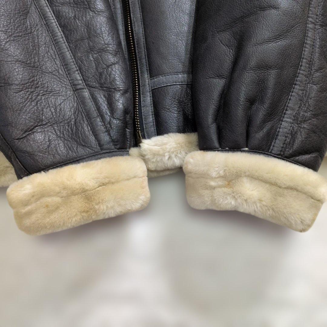 非売品★特大LL ボスジャン B-3 リアルレザー 牛革 黒 懸賞 BOSS