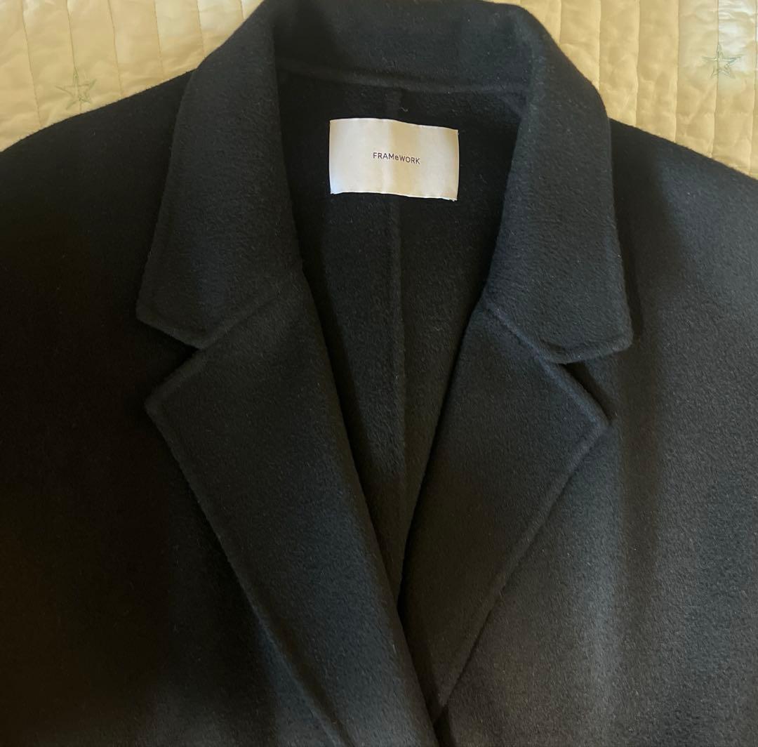 FRAMeWORK　ハミルトンリバーテーラードコート　ブラック　38