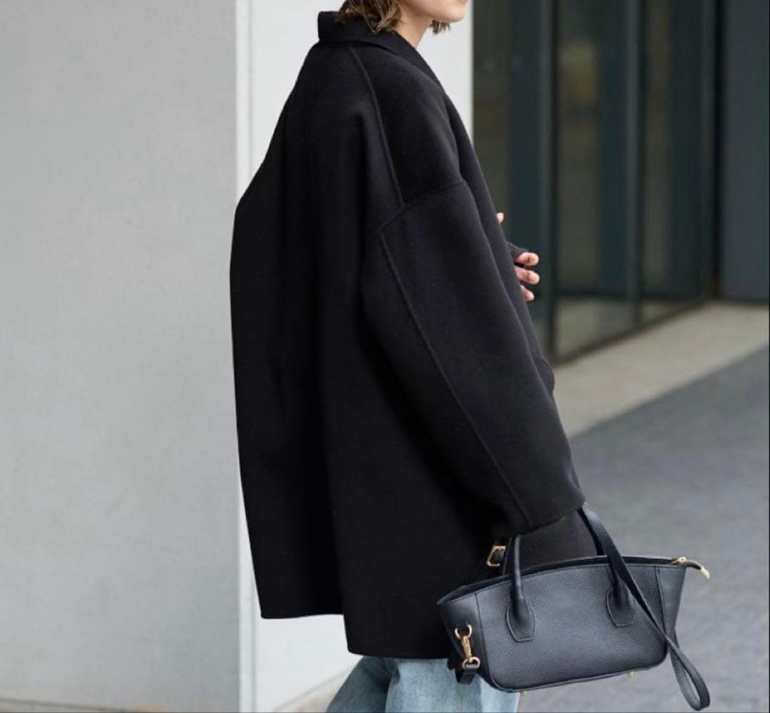 FRAMeWORK　ハミルトンリバーテーラードコート　ブラック　38