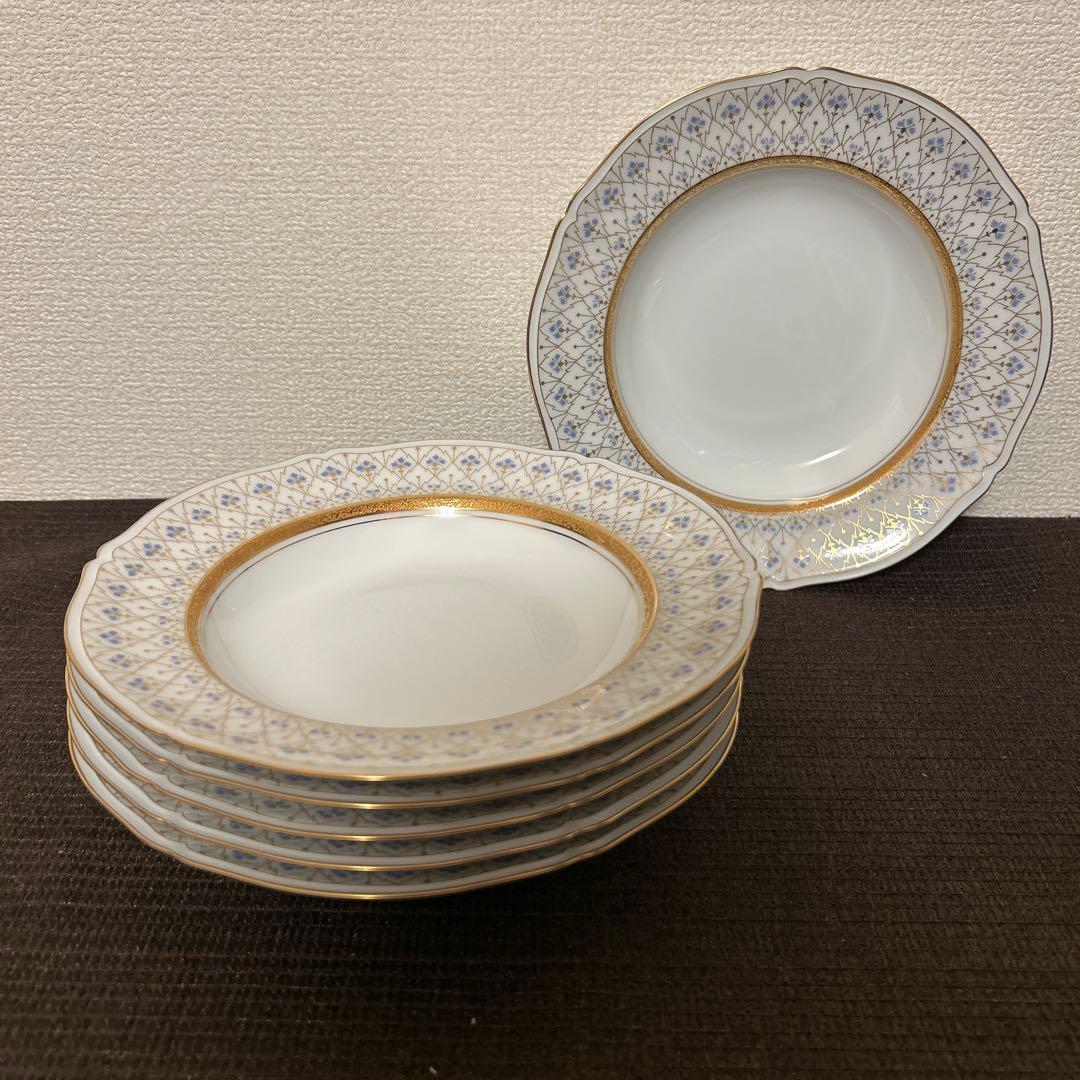 大倉陶園　スイートメモリー　スーププレート　ディナープレート　金彩金蝕