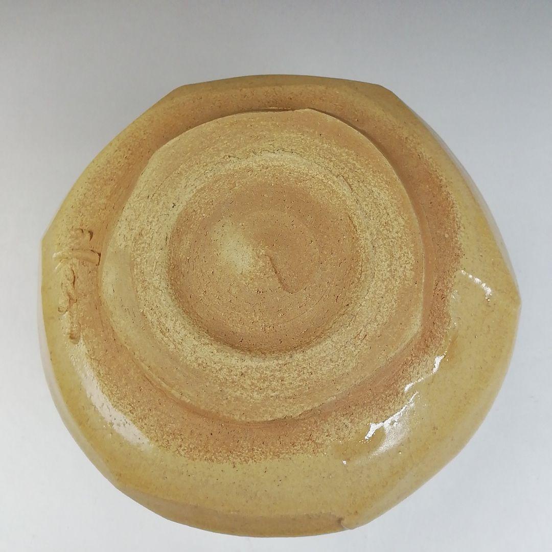 Ｔ７２７　茶碗　『織部茶碗』『作山窯　小池斉 造』　共箱　抹茶碗　茶道具