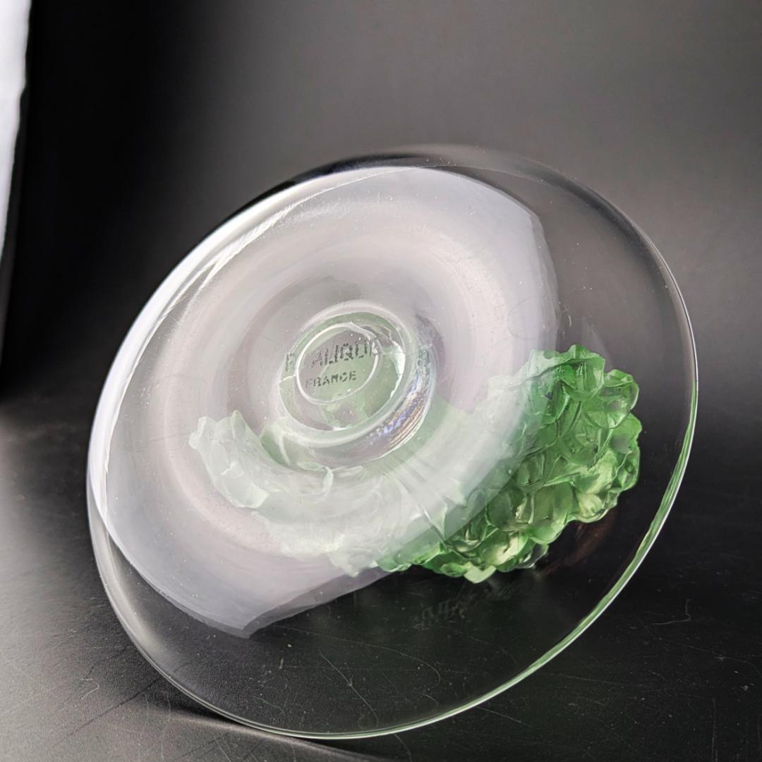 いちりんりんさん専用ルネ・ラリック幸運の鈴蘭ミュゲ緑彩パティナリングディッシュ希