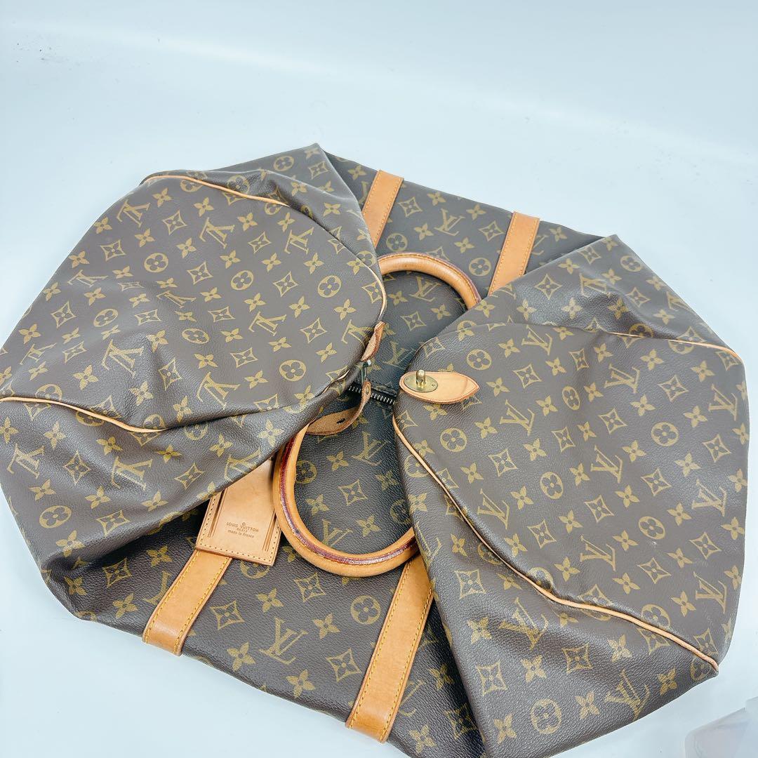 ルイヴィトン　モノグラム　ボストンバッグ　キーポル55 羽根付