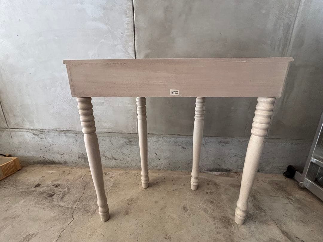 【超お宝品】昭和レトロ　コンソール木製テーブル　引き出し付き★かなり可愛いです