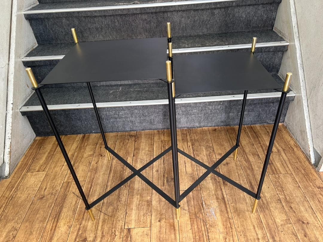 【福岡市限定】【展示品・未使用品】サイドテーブル 2点セット