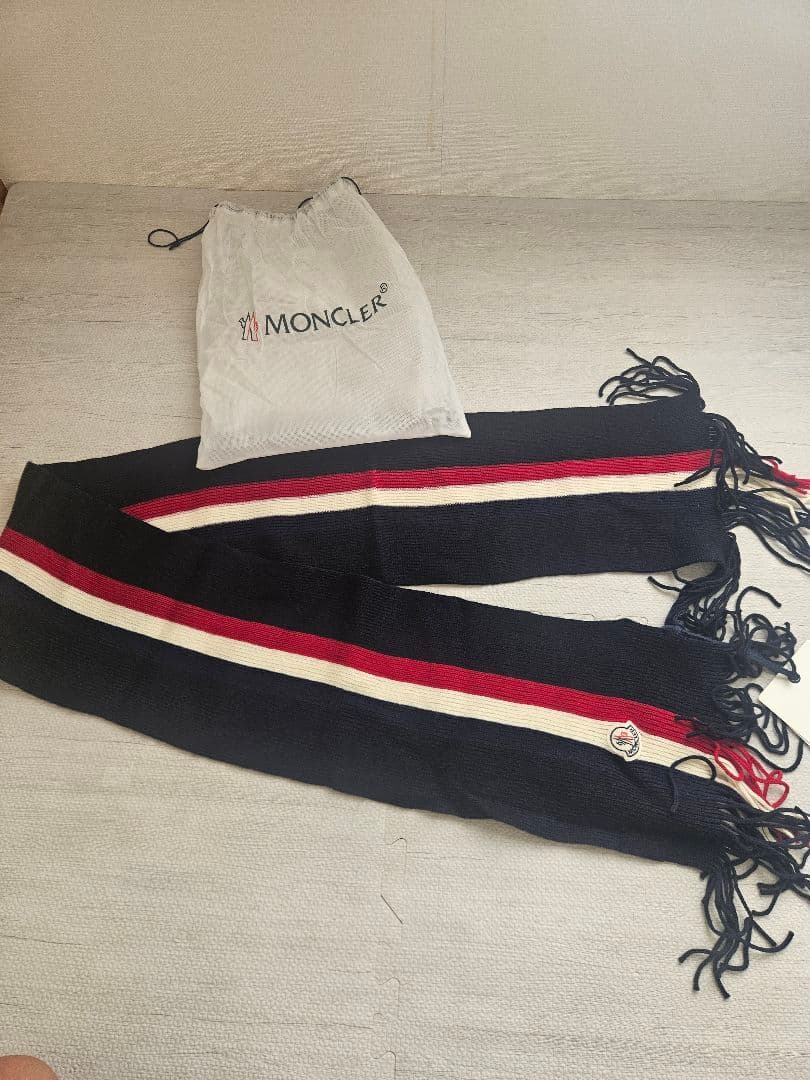 新品正規MONCLER モンクレール マフラー 男女兼用