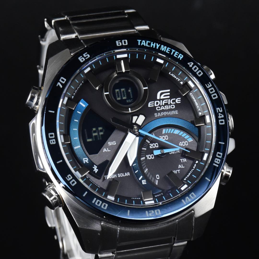 美品 CASIO エディフィス ECB-900YDB ブルートゥース 箱説あり