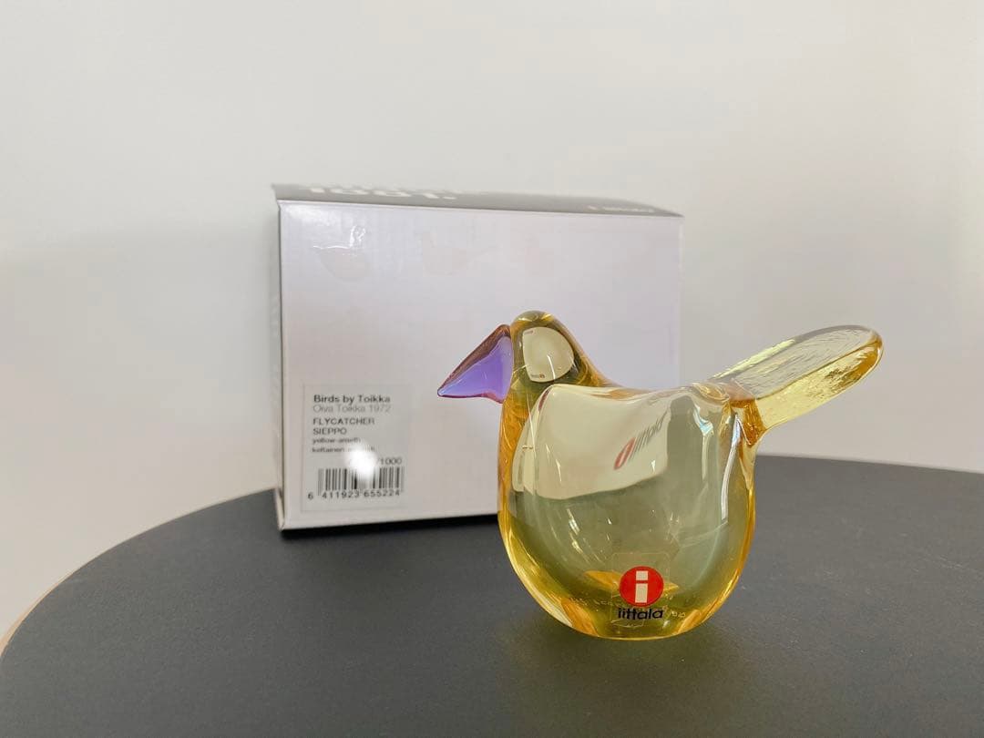 イッタラ　バード　シエッポ　（イエロー×アメジスト）