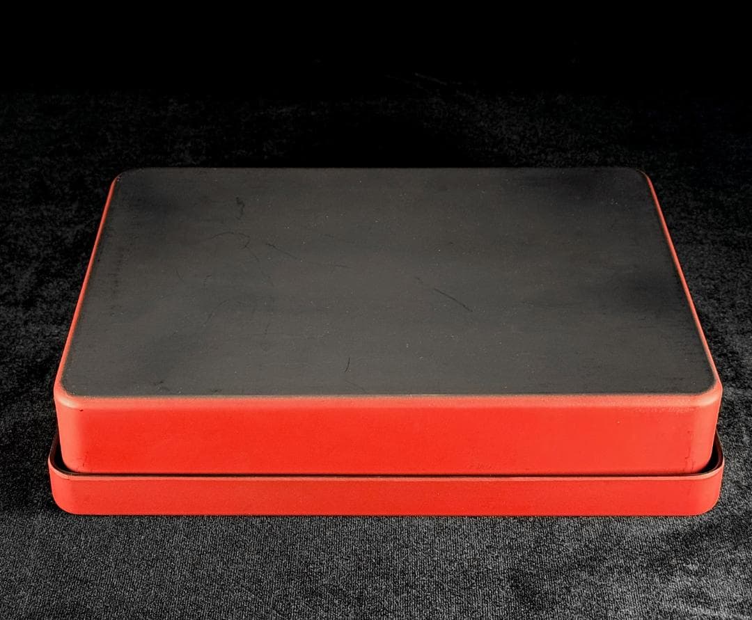 美品！ 堆朱 花文様 硯箱 文箱 幅29.5㎝