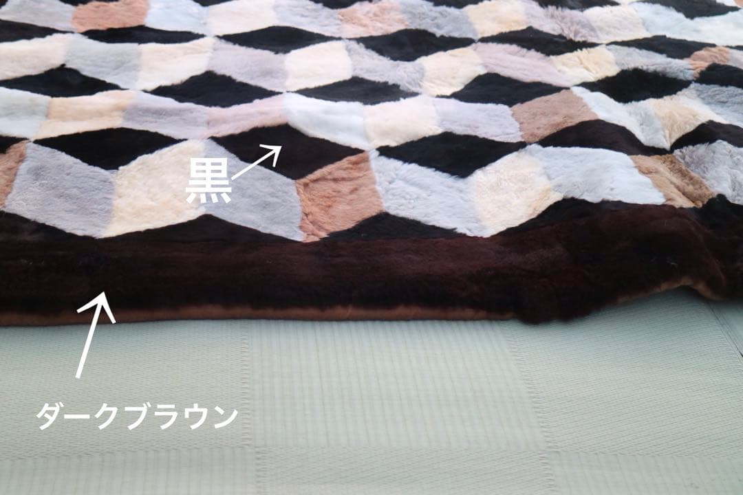 ムートンラグ ・カーペット　180x180cm