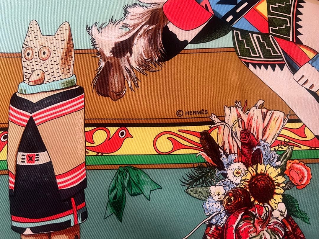 HERMES スカーフ♢カレ90