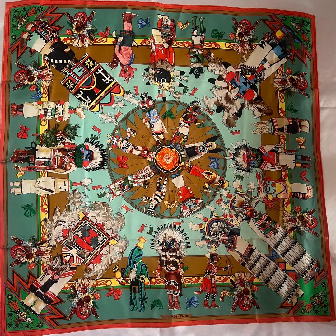 HERMES スカーフ♢カレ90