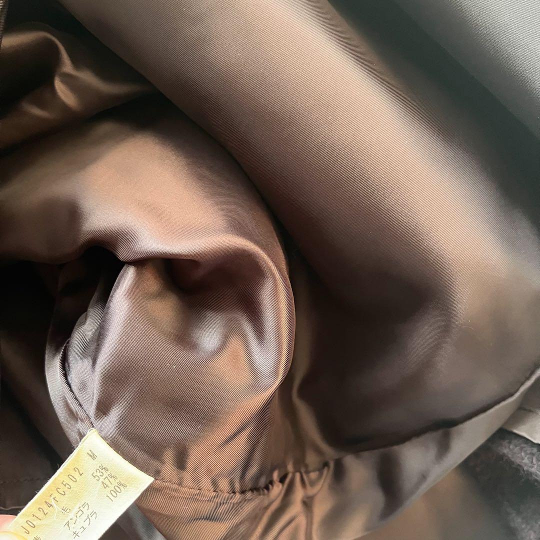 ヨーガンレール ロングコート アンゴラ ウール ウッド　ふわふわゆったり