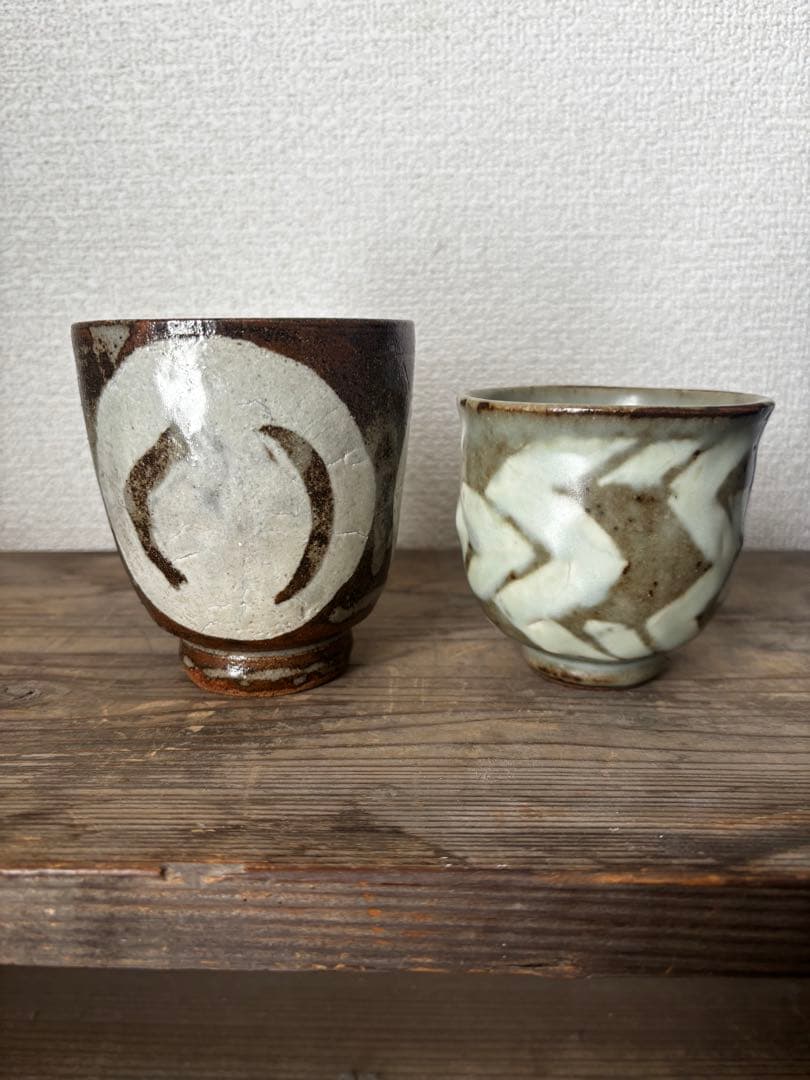 島岡龍太　湯呑み2点