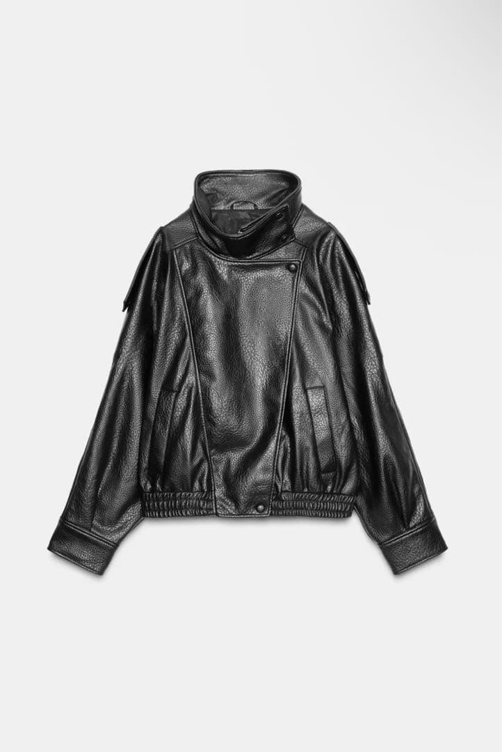 ZARAフェイクレザージャケット XL YSL