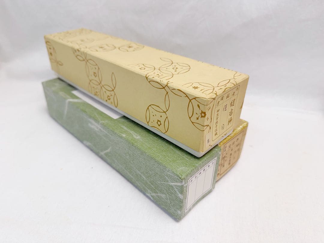 未使用 茶道具 竹 茶杓 3客組 共箱