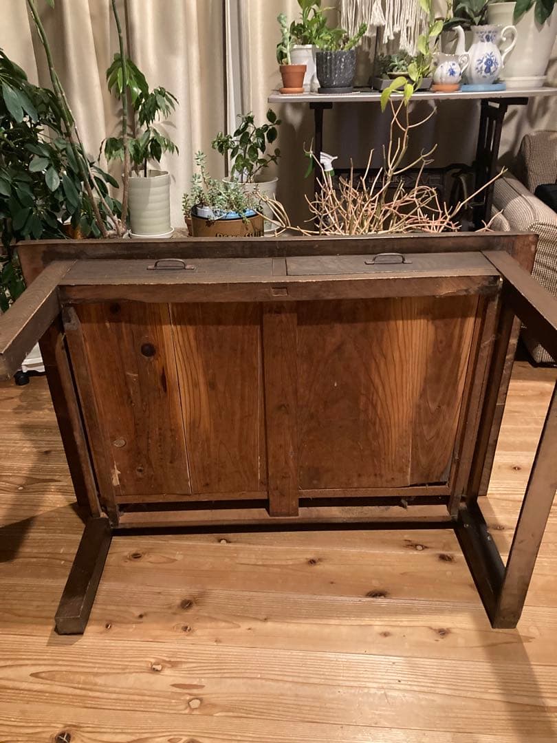 昭和レトロ　木製文机　ローテーブル　⑨