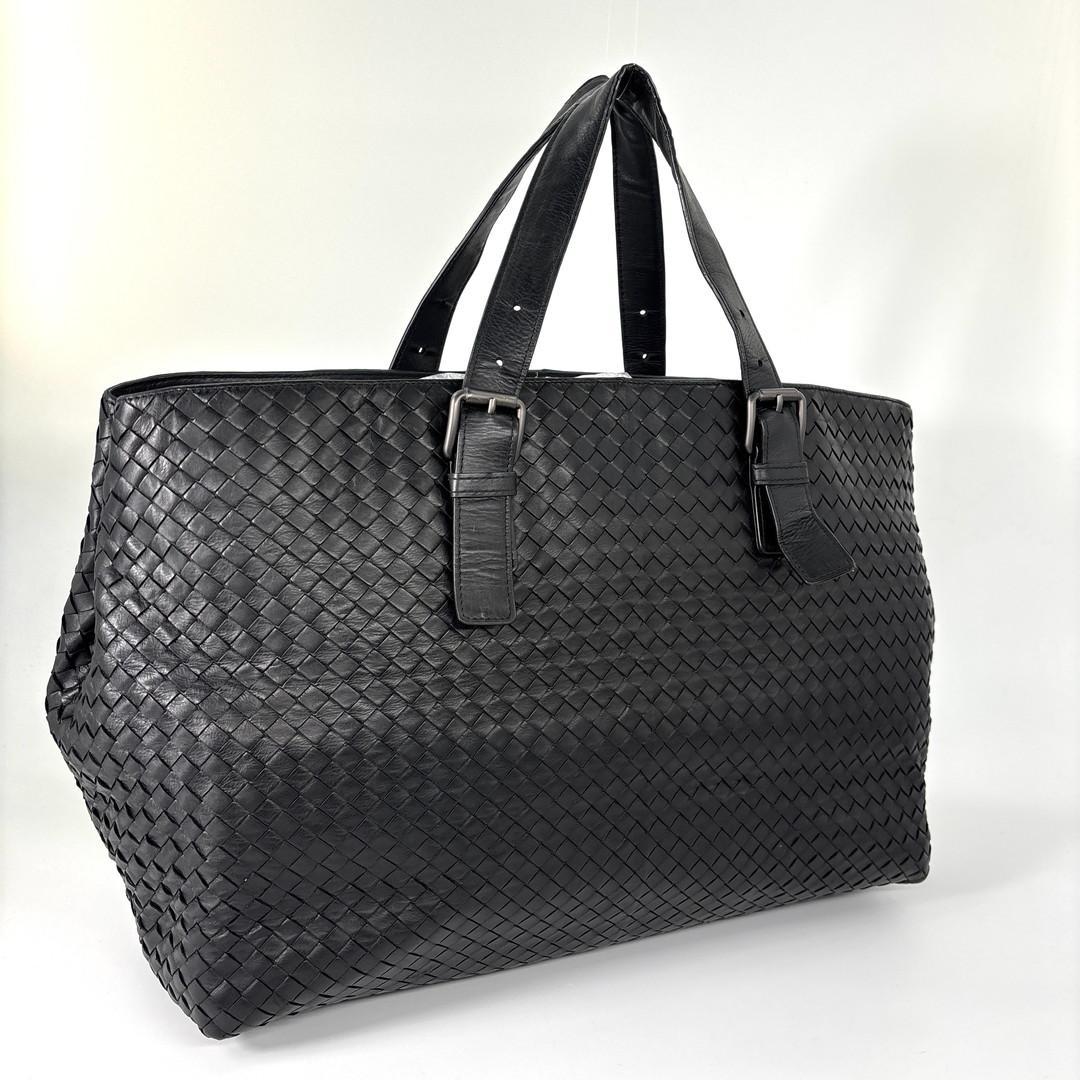 極美品 ボッテガ ヴェネタ イントレチャート レザー ラージ トートバッグ