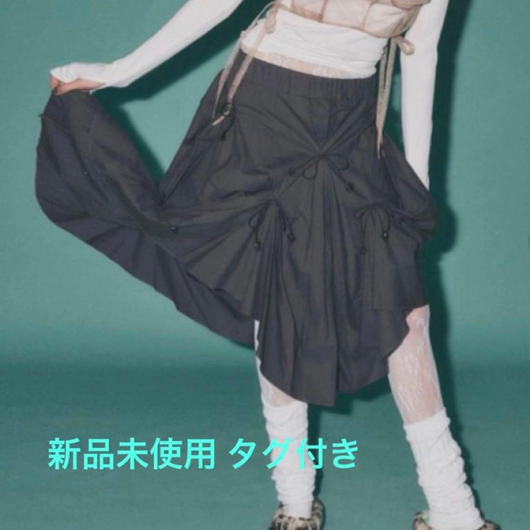 musubore/シャーリングリボンスカート