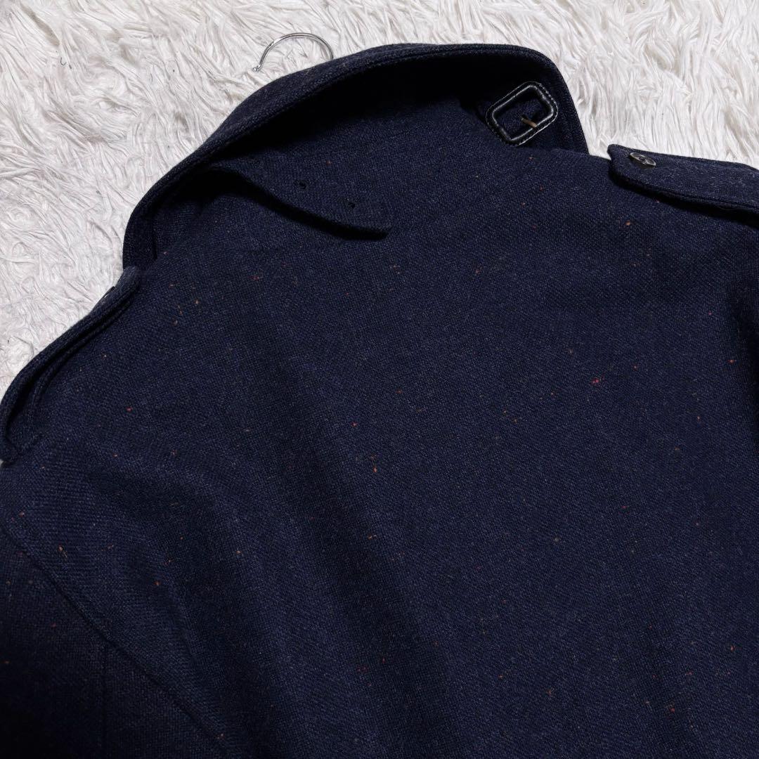 【極美品】アクアスキュータム　最高級トレンチコート　ネップ入り生地　英国製　38