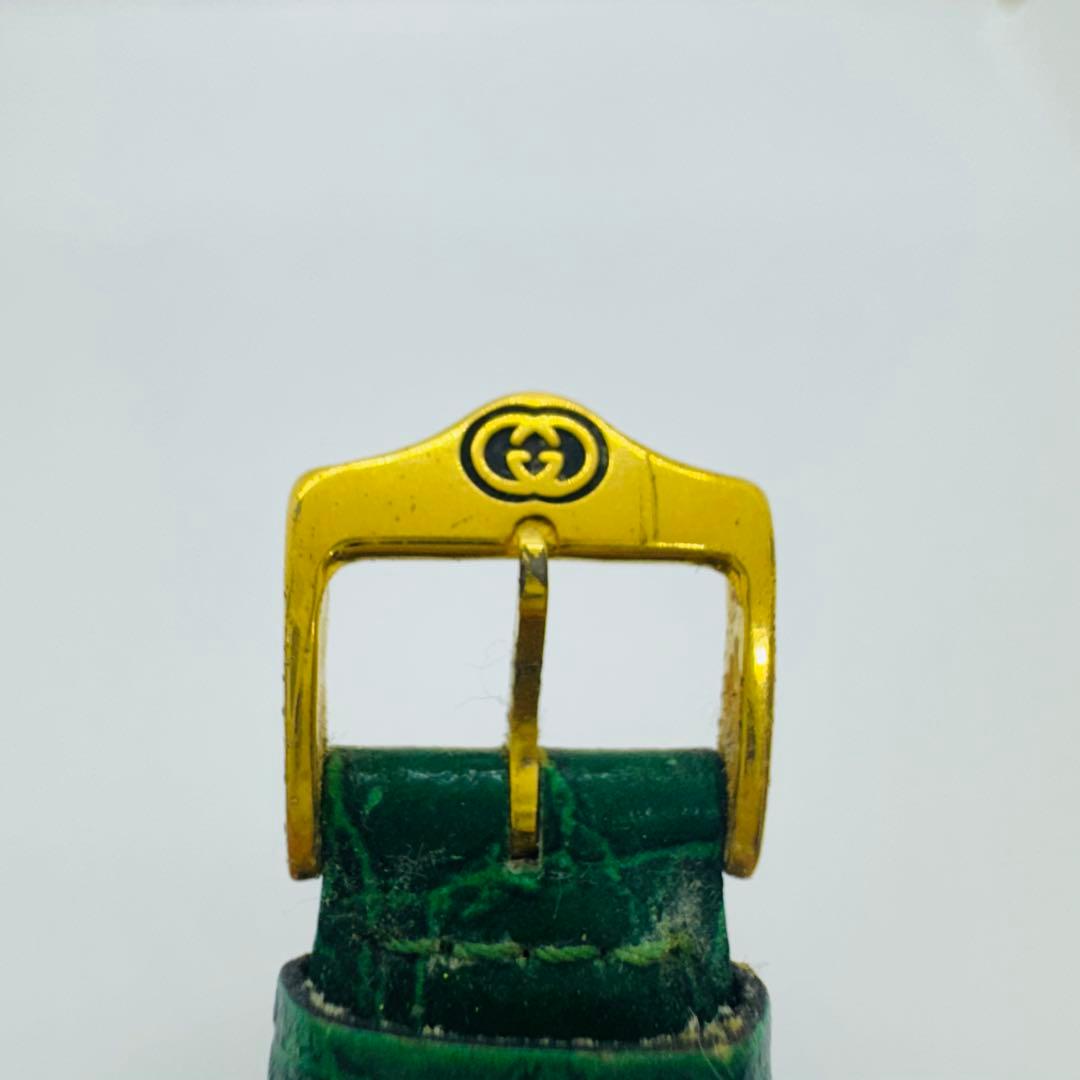 ✨GUCCI✨グッチ✨2600M✨グリーンレザー✨クォーツ✨ヴィンテージ✨腕時計