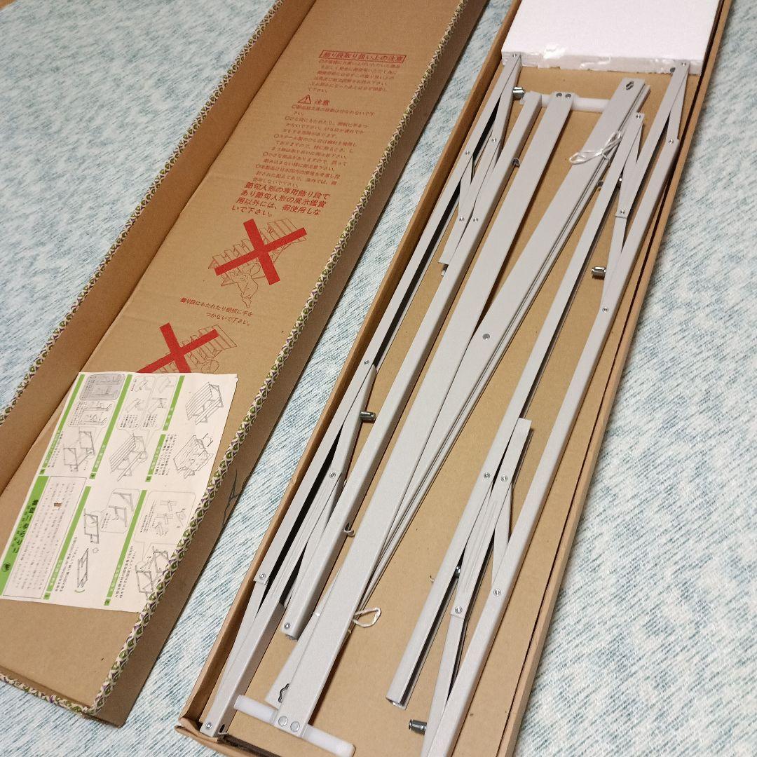 雛人形二段飾り用　スチール台　 高級アクリル毛氈付き