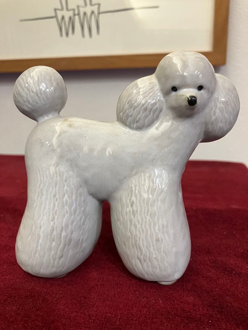 リサラーソン　VOV プードル　北欧　可愛い　ヴィンテージ　犬　工芸品　置物