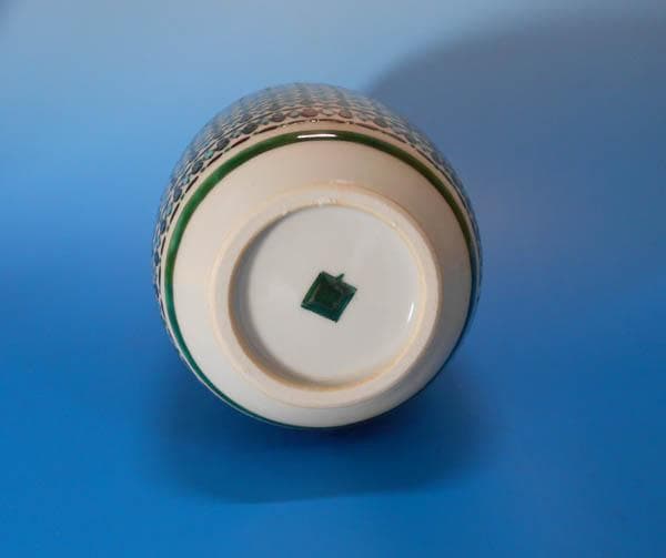 九谷焼 藤井尚行 色絵 小紋 花瓶　共箱 小紋九谷　花器 1804