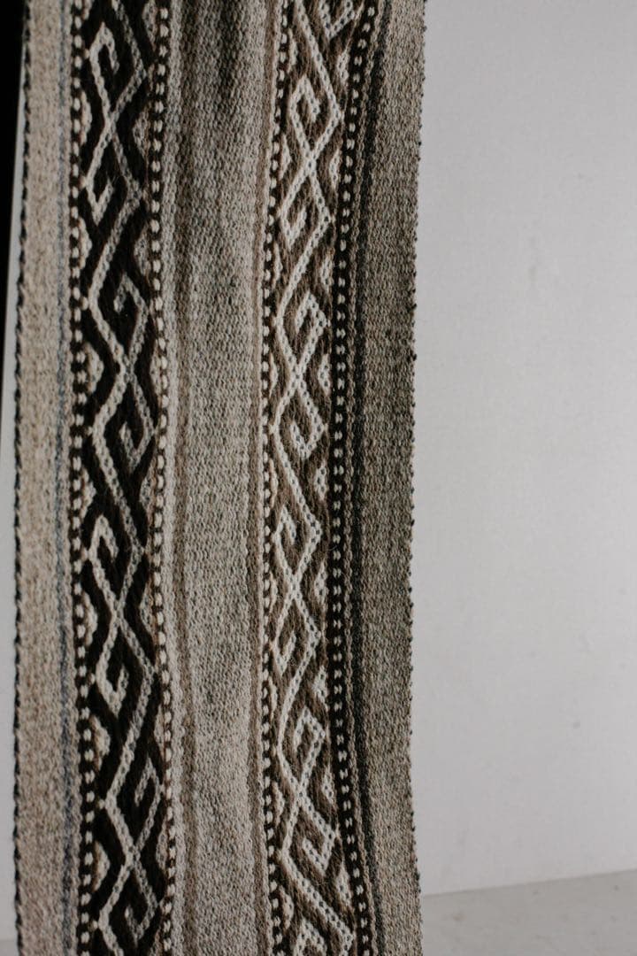 199cm×33cm キリムラグ　ランナーラグ　ウール　コットン　ネイティブ柄