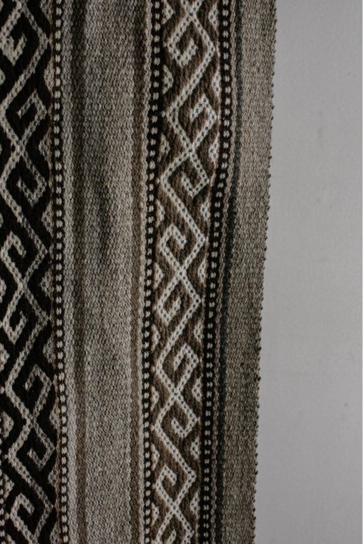 199cm×33cm キリムラグ　ランナーラグ　ウール　コットン　ネイティブ柄